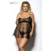 Anemos - Babydoll in tulle con inserto romboidale. Anemos - Babydoll in tulle con inserto romboidale.
