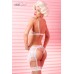 CORSIA – Intimo tre pezzi in tulle bianco con volants. CORSIA – Intimo tre pezzi in tulle bianco con volants.