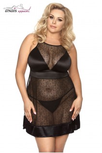 Elysia - Babydoll in pizzo floreale e raso. Elysia - Babydoll in pizzo floreale e raso.