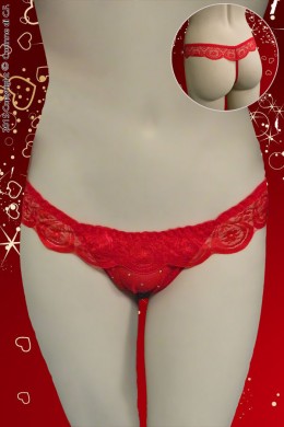 Tanga rosso con lustrini. Tanga rosso con lustrini.