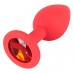 Plug in silicone con zircone. Plug in silicone con zircone.