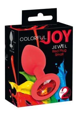 Plug in silicone con zircone.