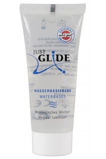 Lubrificante Just Glide a base d'acqua. 20ml. Lubrificante Just Glide a base d'acqua. 20ml.