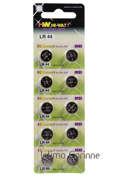 10 batterie a bottone LR44 10 batterie a bottone LR44