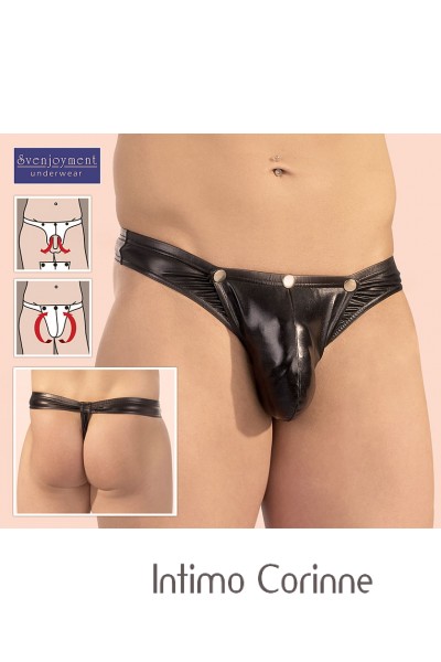 Svenjoyment: perizoma nero con apertura. Svenjoyment: perizoma nero con apertura.