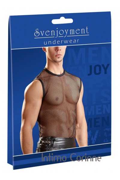 Intimo uomo. Shirt nera in rete. Intimo uomo. Shirt nera in rete.