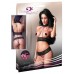 Intimo 2 pezzi senza coppe in pizzo e stringhe. Caprice Intimo 2 pezzi senza coppe in pizzo e stringhe. Caprice