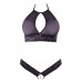 Bralette e tanga aperto con catena. Bralette e tanga aperto con catena.