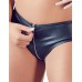 Pantaloncini neri con zip. Pantaloncini neri con zip.