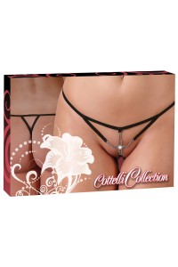 Tanga stringato con bijoux e perla. Tanga stringato con bijoux e perla.