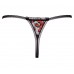 Tanga aperto ricamato con perle e strass. Tanga aperto ricamato con perle e strass.