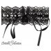 Collarino in pizzo con perle e strass. Collarino in pizzo con perle e strass.