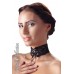 Collarino nero in pizzo con stringatura. Collarino nero in pizzo con stringatura.