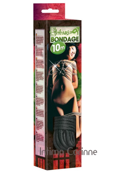 Corda bondage nera 10 mt. Corda bondage nera 10 mt.