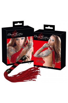 Frustino rosso in pelle.
