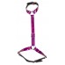 Imbracatura per il corpo color fucsia metallizzato. Imbracatura per il corpo color fucsia metallizzato.