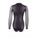 Body a maniche lunghe con inserti trasparenti. Body a maniche lunghe con inserti trasparenti.