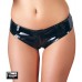 Mini shorts in vinile con cerniera. Mini shorts in vinile con cerniera.