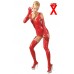 Coprigambe rosso in latex. Coprigambe rosso in latex.