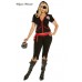 Costume corsara 5 pezzi. 3/4X. Include gonna e pinocchietti. Costume corsara 5 pezzi. 3/4X. Include gonna e pinocchietti.