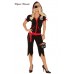 Costume corsara 5 pezzi. Include gonna e pinocchietti. Costume corsara 5 pezzi. Include gonna e pinocchietti.