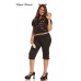 Costume felina 6 pezzi 1/2X. Include gonna e pinocchietti. Costume felina 6 pezzi 1/2X. Include gonna e pinocchietti.