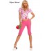 Costume Strawberry Sweetie 5 pezzi. Include gonna e pinocchietti. Costume Strawberry Sweetie 5 pezzi. Include gonna e pinocchietti.