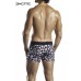 Boxer con teschi ed inserto frontale rosso. Boxer con teschi ed inserto frontale rosso.