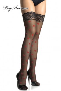 Leg Avenue: calze con cuoricini. Leg Avenue: calze con cuoricini.