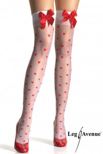 calze con cuoricini e fiocco. XL