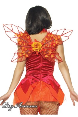 Leg Avenue: ali con grande fiore.