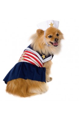 ULTIMO PEZZO - Costume per cani da marinaio. ULTIMO PEZZO - Costume per cani da marinaio.