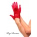 Leg Avenue: guanti corti in raso.