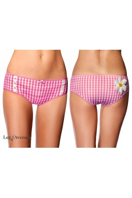 INTIMO LEG AVENUE • slip a quadretti con margherita. INTIMO LEG AVENUE • slip a quadretti con margherita.