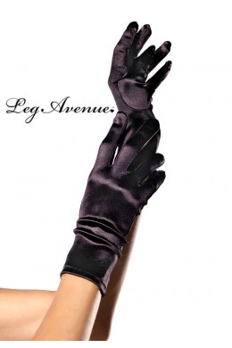 Leg Avenue: guanti corti in raso. Leg Avenue: guanti corti in raso.