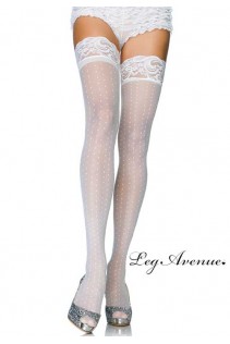 Leg Avenue: calze velate a pois. XL Leg Avenue: calze velate a pois. XL