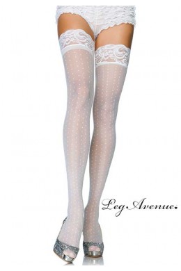 Leg Avenue: calze velate a pois. XL Leg Avenue: calze velate a pois. XL