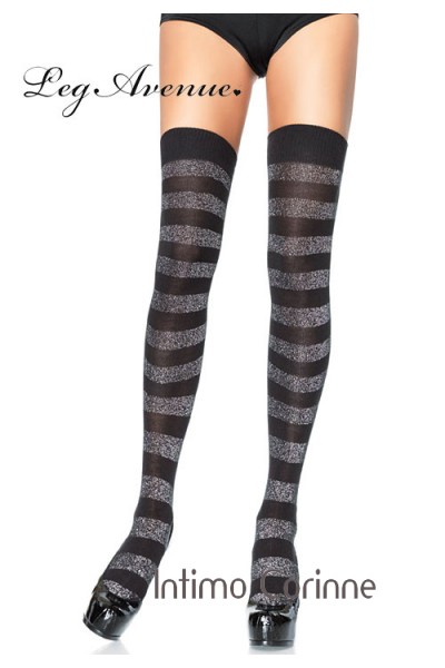 Leg Avenue: calze a righe. Leg Avenue: calze a righe.