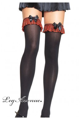 Leg Avenue: calze con volant e fiocco. Leg Avenue: calze con volant e fiocco.