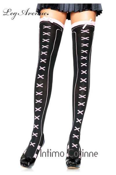 Leg Avenue: calze con disegni e crocette.