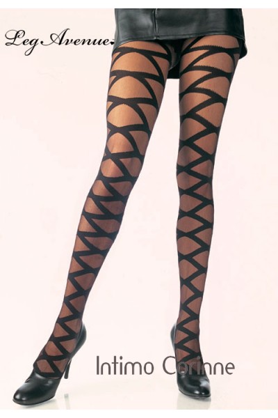 LEG AVENUE: Collant criss cross. LEG AVENUE: Collant criss cross.