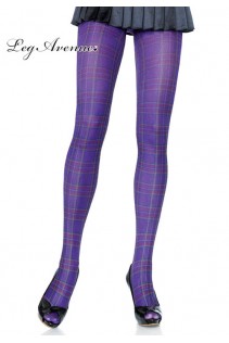 Leg Avenue: collant disegno plaid. Leg Avenue: collant disegno plaid.