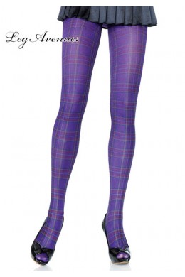 Leg Avenue: collant disegno plaid. Leg Avenue: collant disegno plaid.