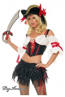 Leg Avenue: costume pirata 2 pz. Leg Avenue: costume pirata 2 pz.
