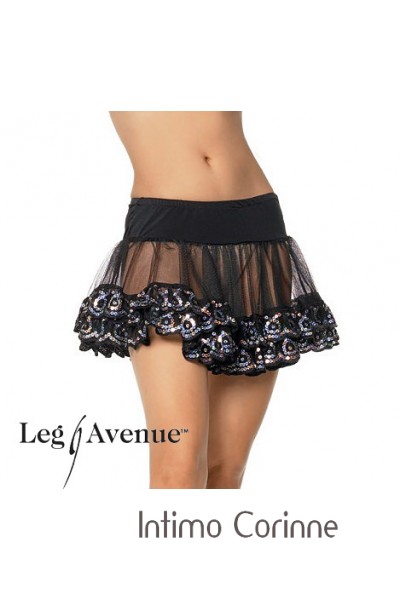 LEG AVENUE: Sottoveste con paillettes. LEG AVENUE: Sottoveste con paillettes.
