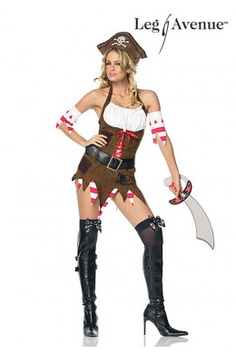 Leg Avenue: costume Pirata con spada. 4 pz. Leg Avenue: costume Pirata con spada. 4 pz.