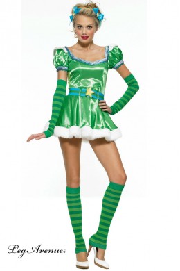 LEG AVENUE: Costume ragazza Smeraldo. LEG AVENUE: Costume ragazza Smeraldo.