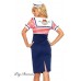 LEG AVENUE: Costume Marinaia 2 pezzi - Deckhand Diva. LEG AVENUE: Costume Marinaia 2 pezzi - Deckhand Diva.