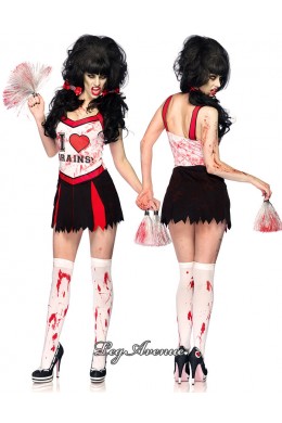 Leg Avenue: costume 3 pezzi Cheer zombie. Leg Avenue: costume 3 pezzi Cheer zombie.