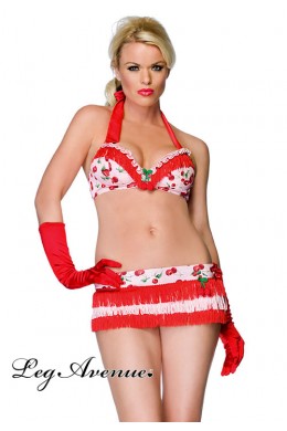 Leg Avenue: completo 2 pezzi con frange. Leg Avenue: completo 2 pezzi con frange.